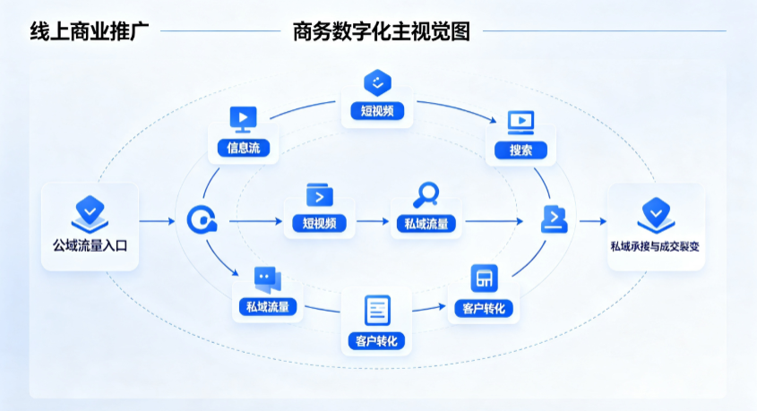 丹江口市线上商业推广怎么做？全域流量闭环搭建与低成本转化实战指南